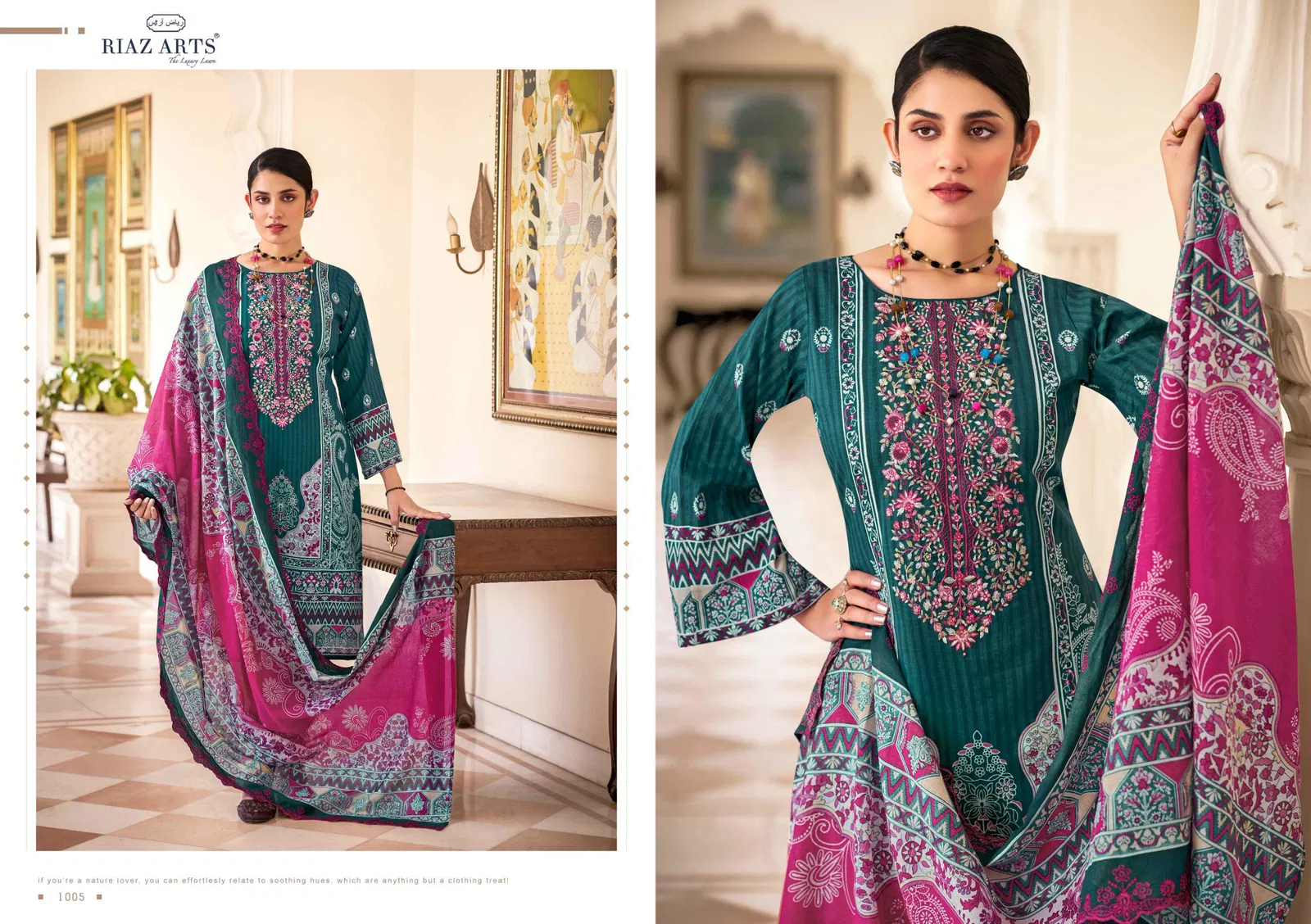 Bin Saeed Vol 9 By Riaz Arts Cotton Printed Dress Material Exporters In India
